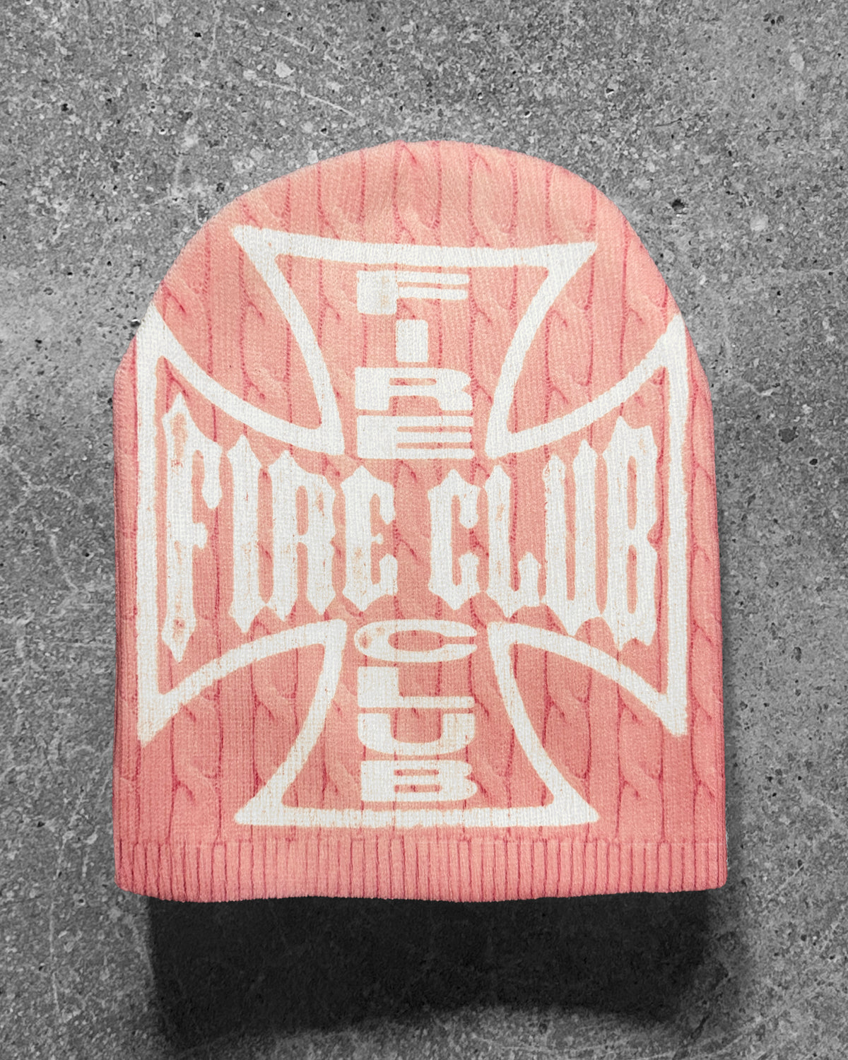 CROSS PINK KNIT BEANIE