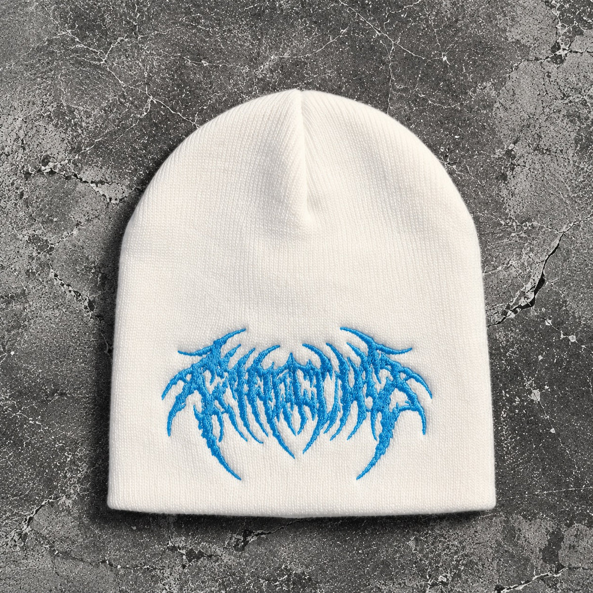 BLUE LOGO EMBROIDERY BEANIE